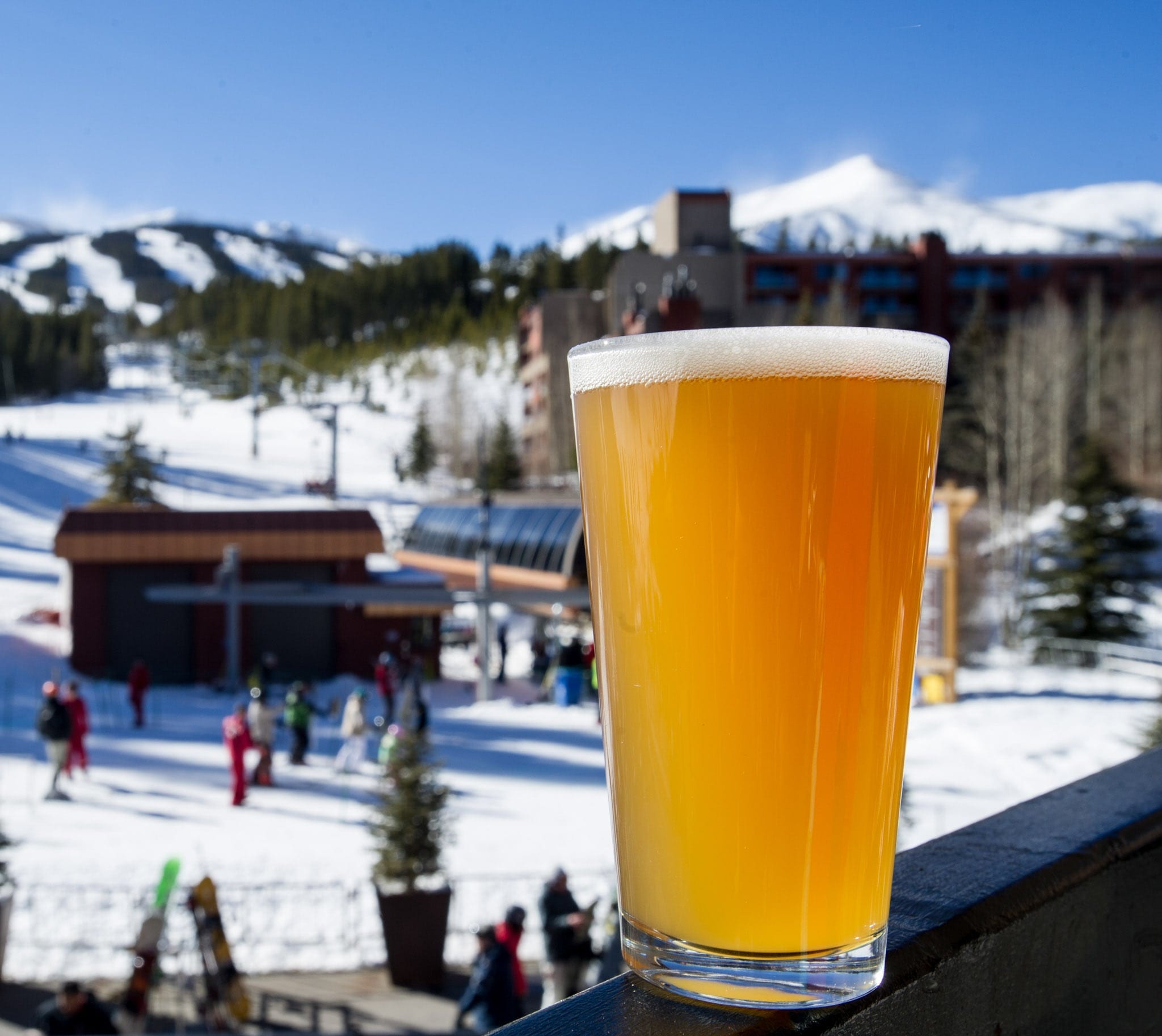 Apres beer at Coppertop on Peak 9 in Breckenridge