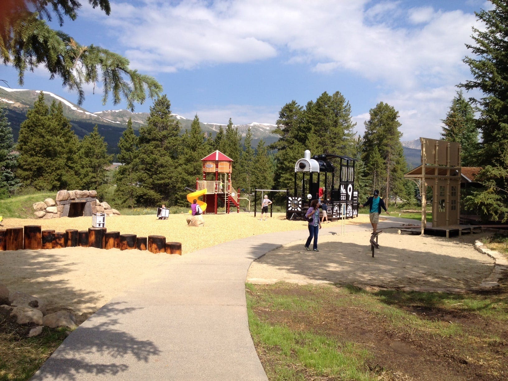 Highline Railroad Park and Playground in Breckenridge.