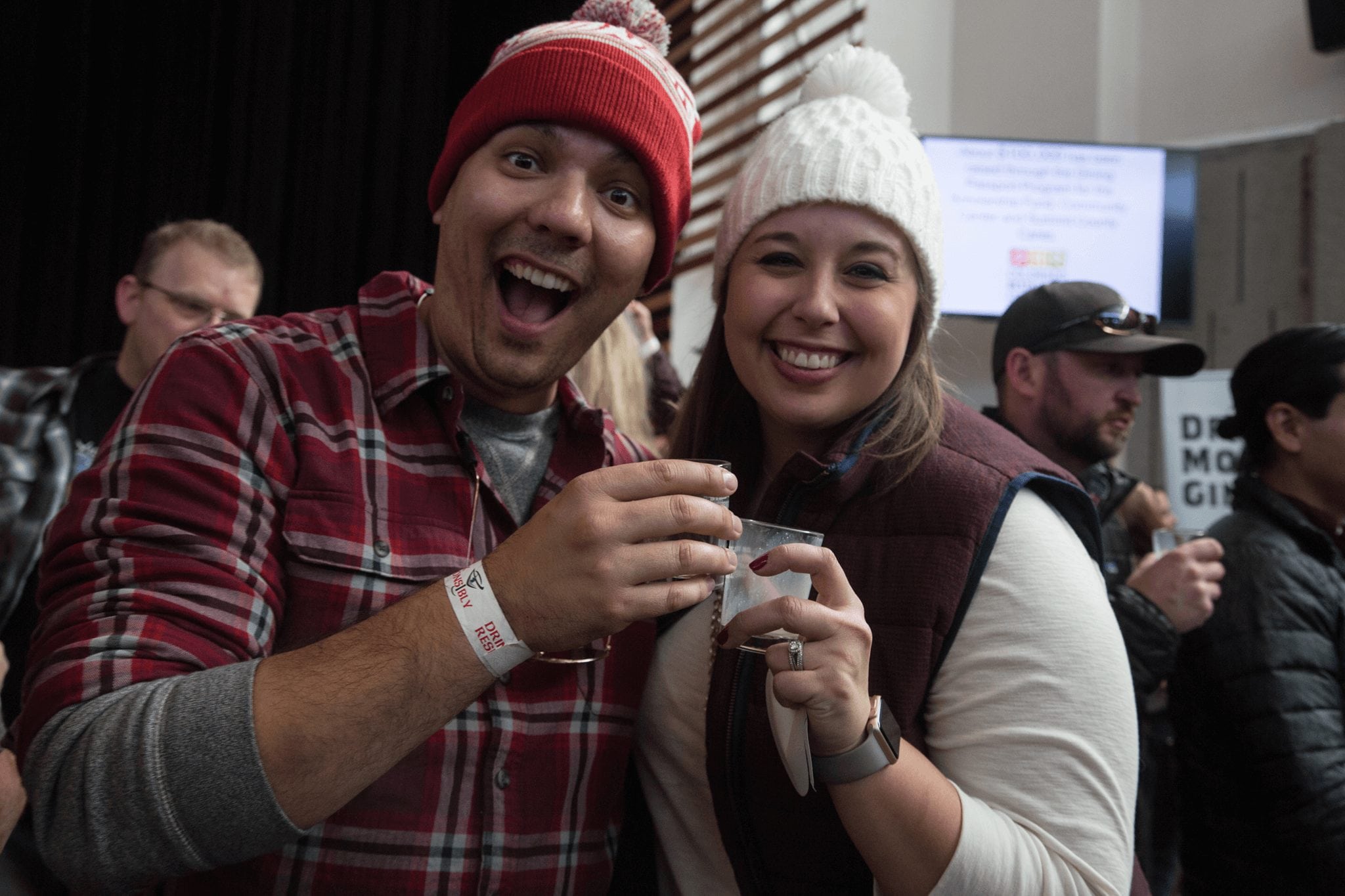 Couple at Breckenridge Craft Spirits Festival tasting