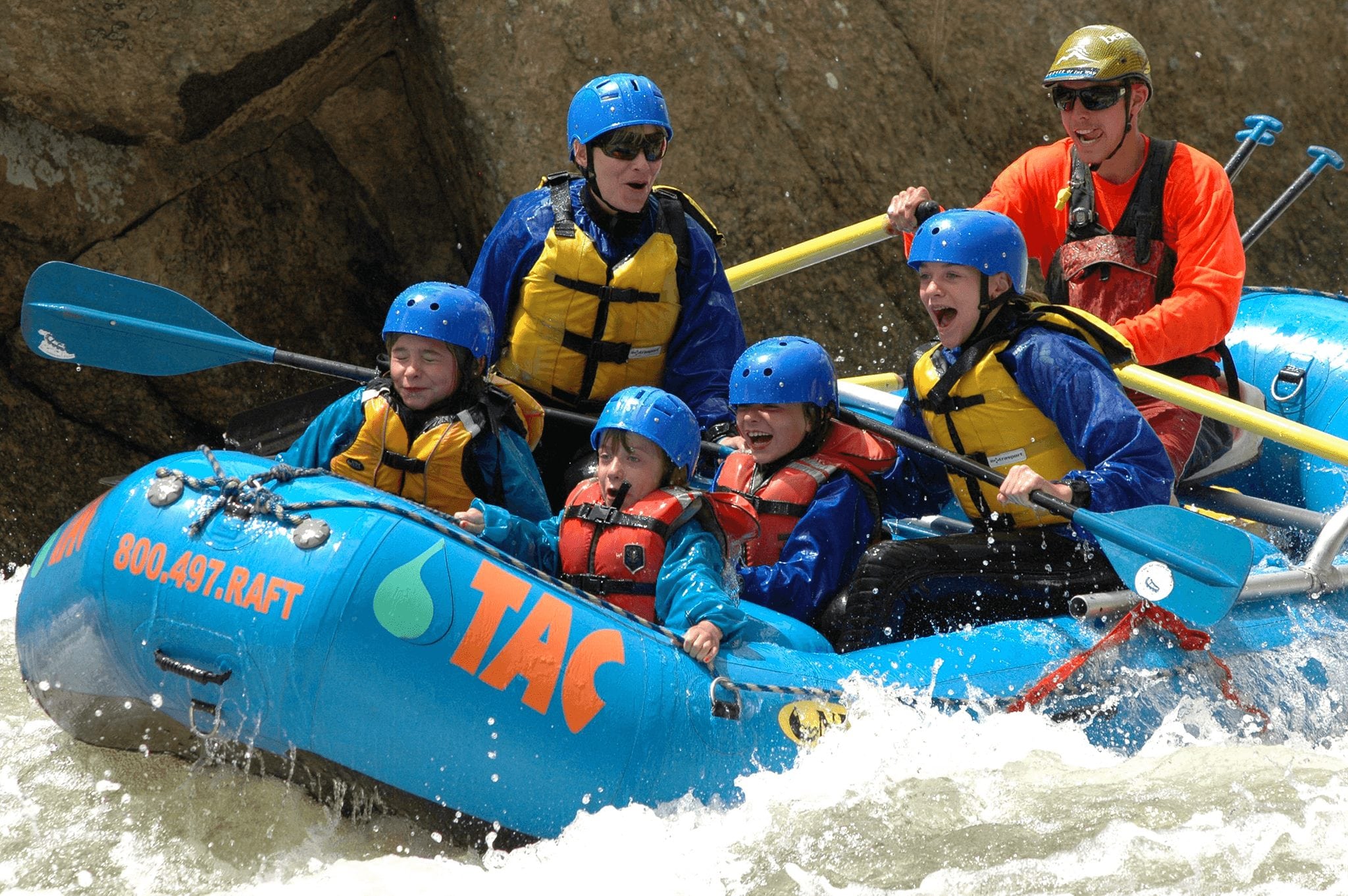 Rafting with kids in the Blue River in Colorado
