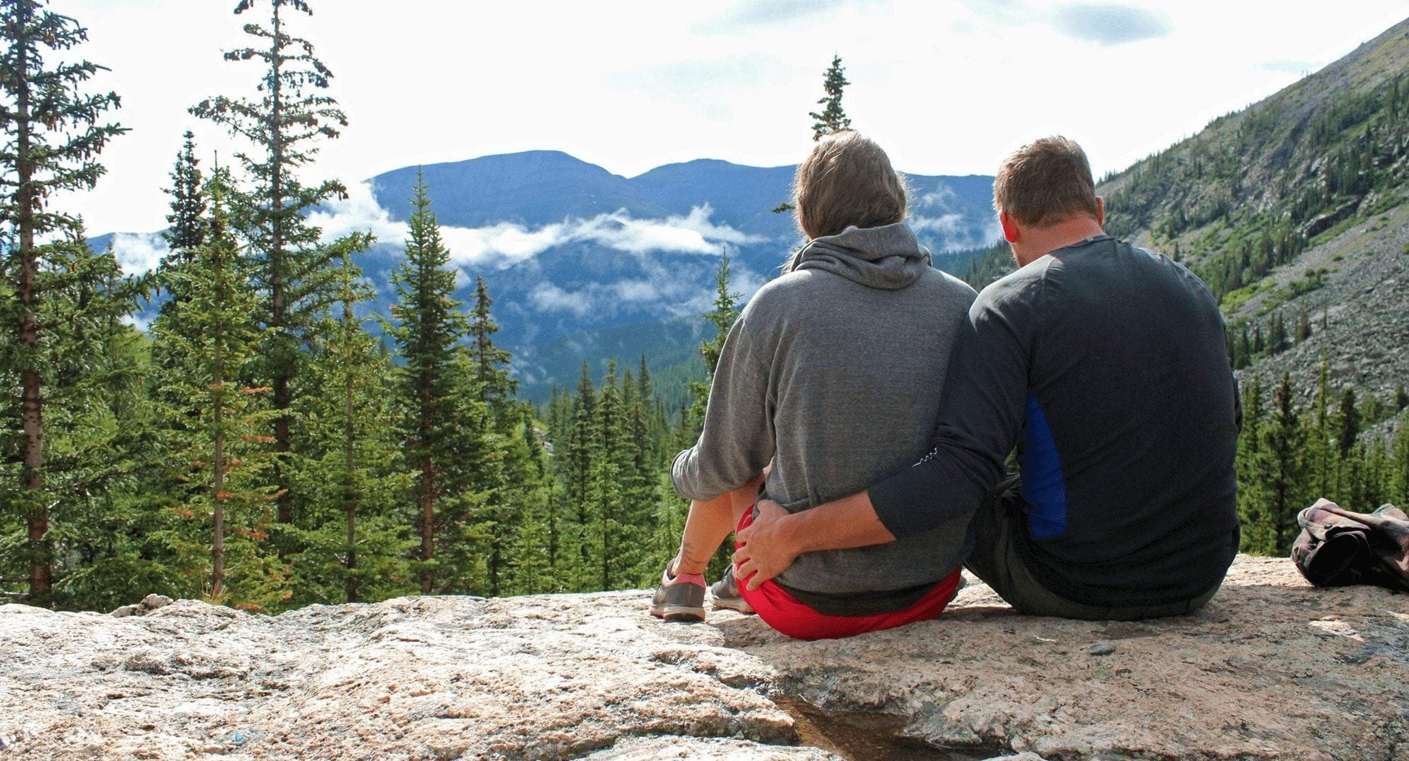 View from the McCollough Gulch trail in Breckenridge