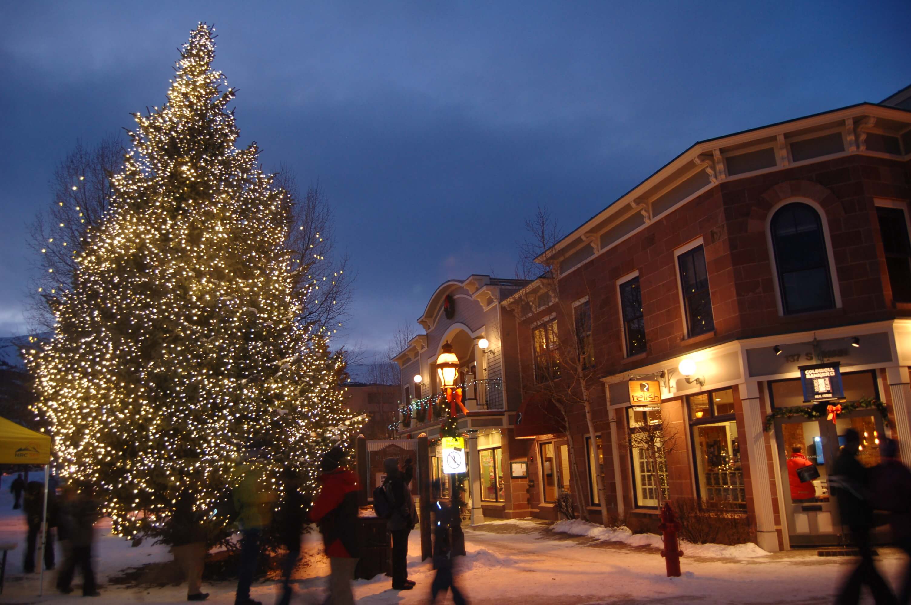 Main Street Nightlife in the Winter