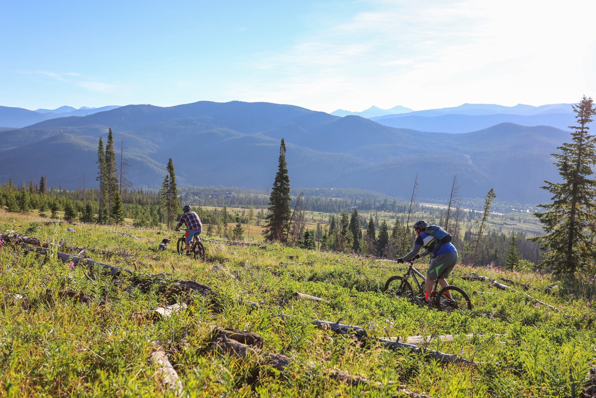Biking Peaks Trail in Breckenridge