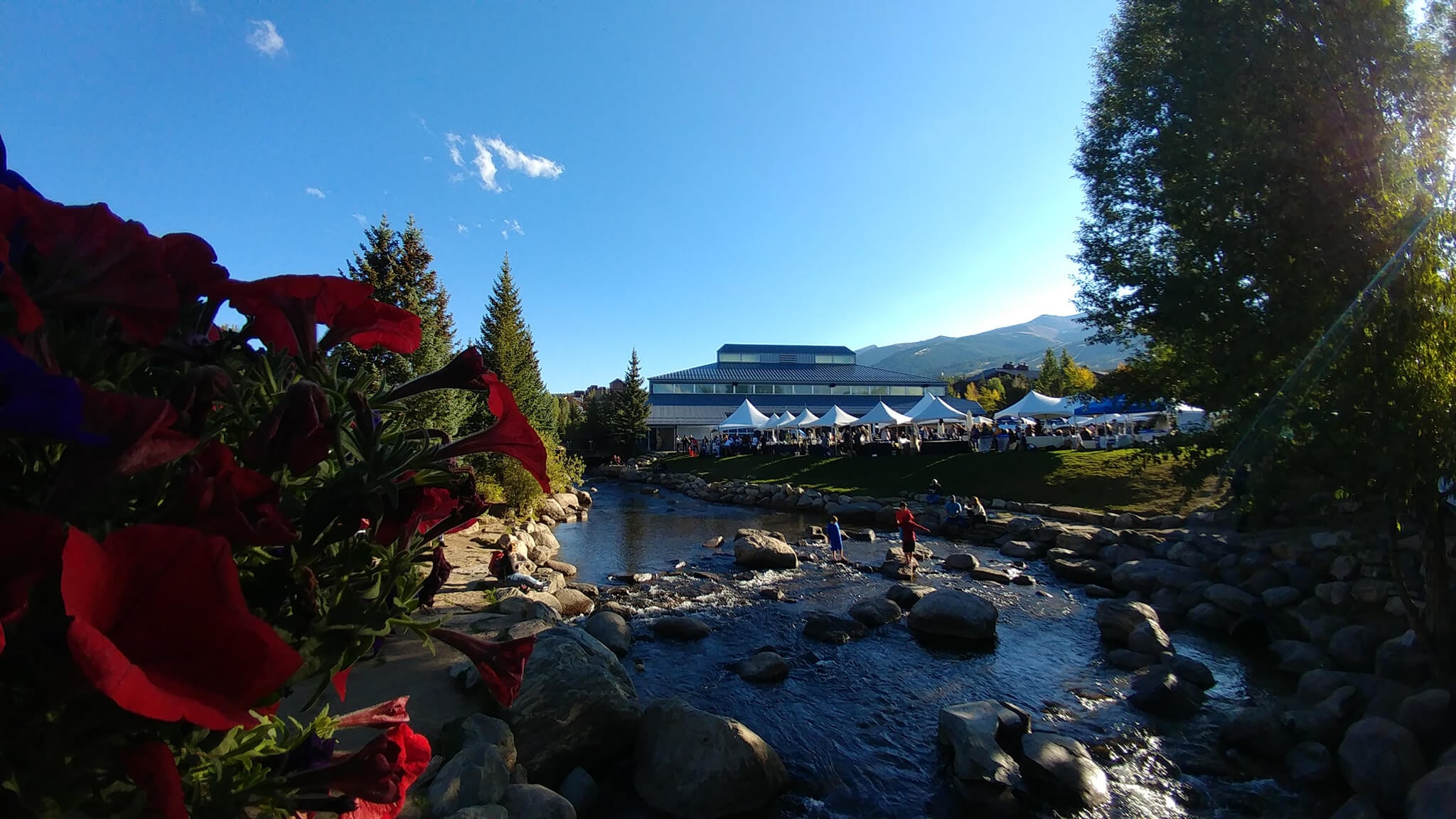 Breckenridge Wine Festival by the river