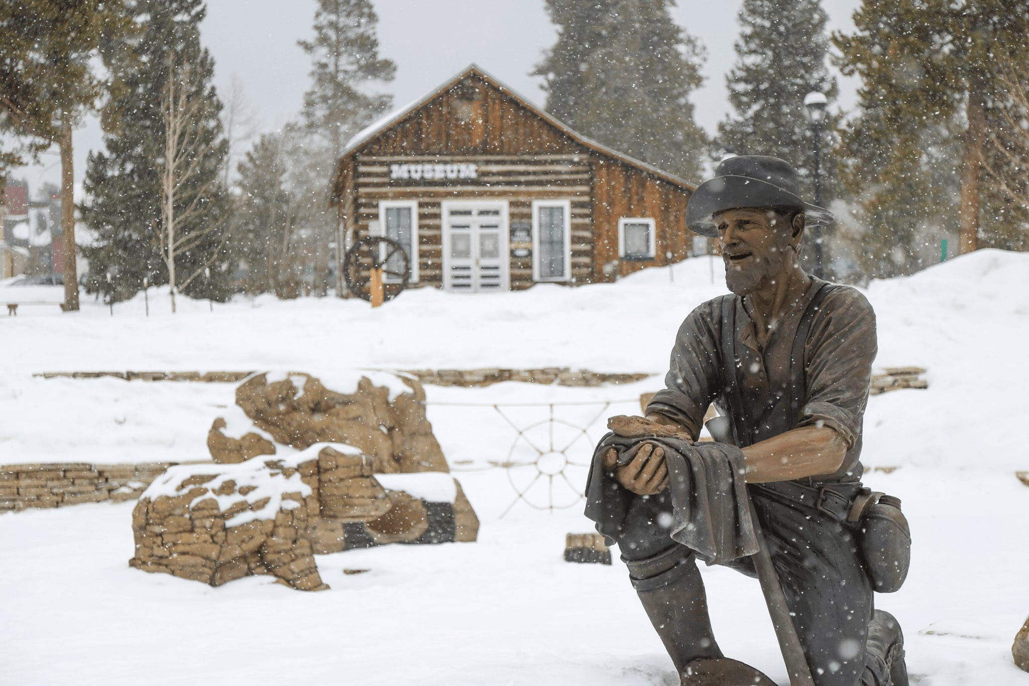 Tom's Baby statue commemorating a significant moment in the Breckenridge Historic Timeline.