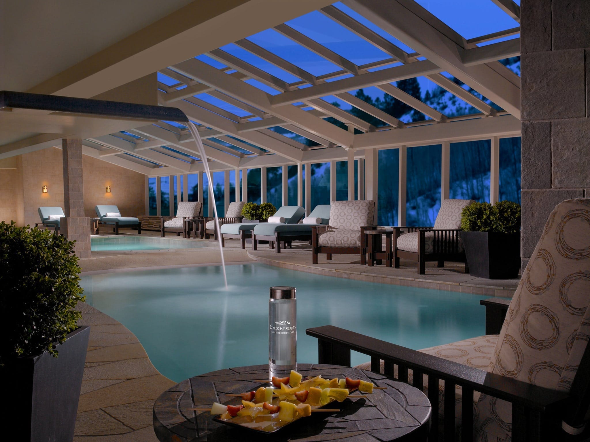 The Indoor Pool at One Ski Hill Place is one of the best pools in Breckenridge.