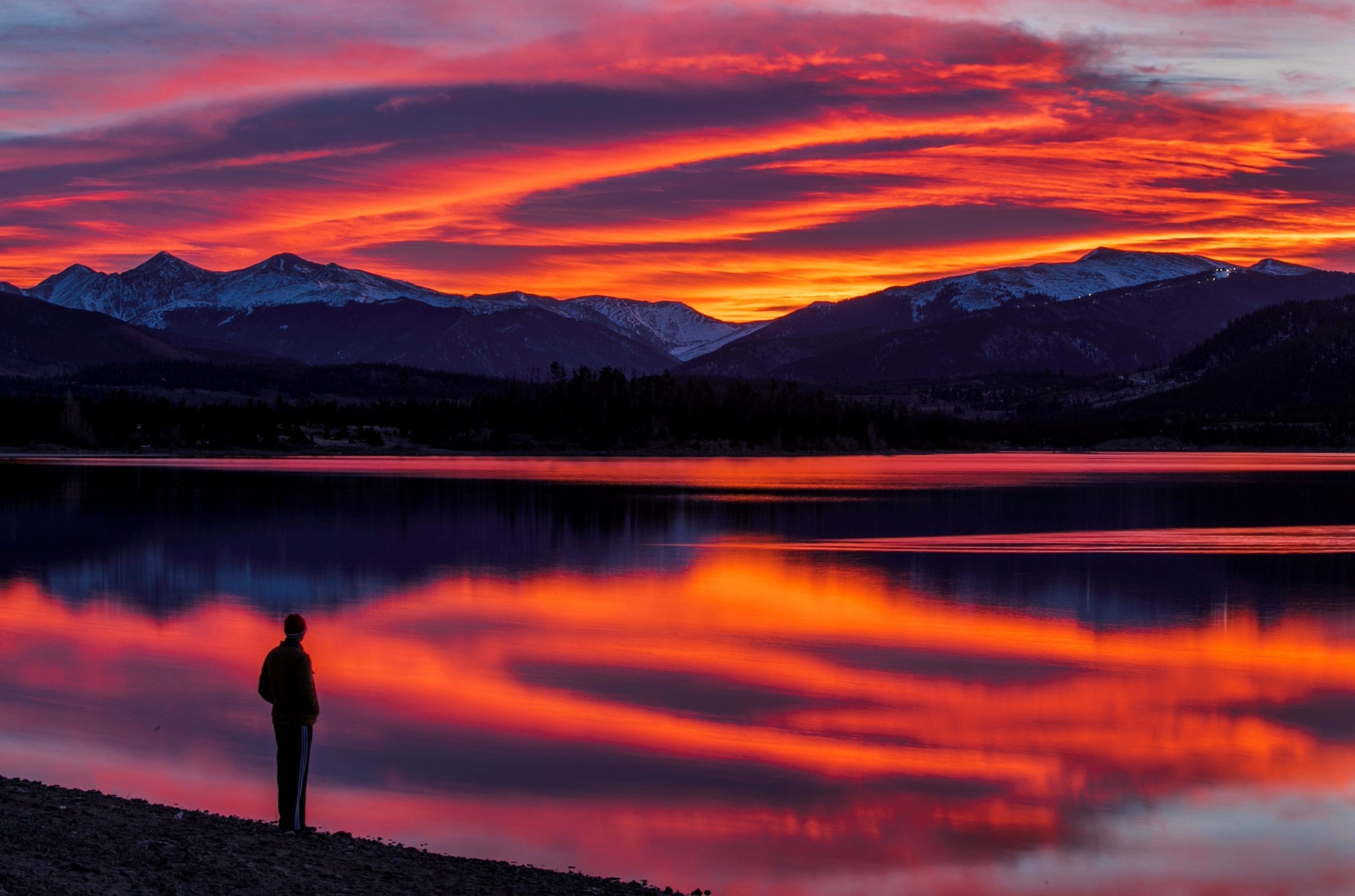 Reflections in the mountains make for surreal moments.