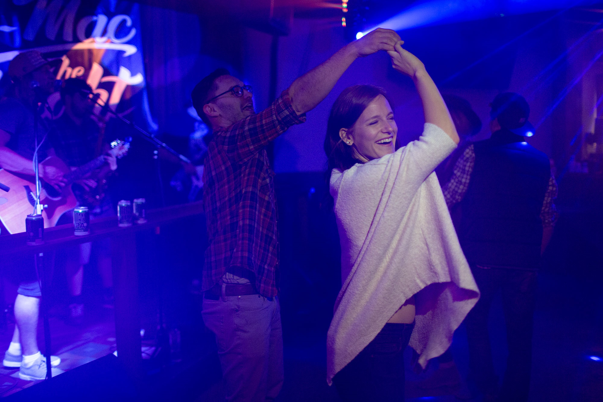 Couple dancing at the Historic Brown Breckenridge